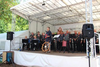 Der Shantychor Grömitz sorgte am Samstag für musikalische Unterhaltung.