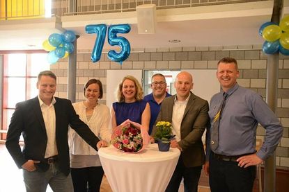 Der heutige Vorstand: 2. Vorsitzender Kristian Schramm, Beisitzerin Tanja Grote, Schriftführerin Swantje Scheil, Beisitzer Sascha Pretzel, Kassenwart Nicolas Fey und 1. Vorsitzender Stefan Hagen (v. lks.).