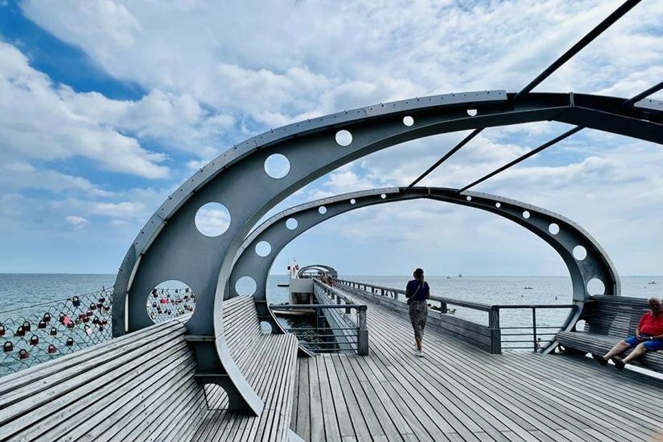 Die Seebrücke in Kellenhusen.