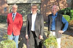 Rudolf Kohsiek (Vorsitzender Kirchengemeinderat Laboe), Pastor Daniel Kuhl, Vakanzpastor Wolfgang Stahnke