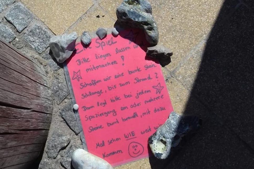 Die Mitmachaktion ist am Strandbad zu finden.