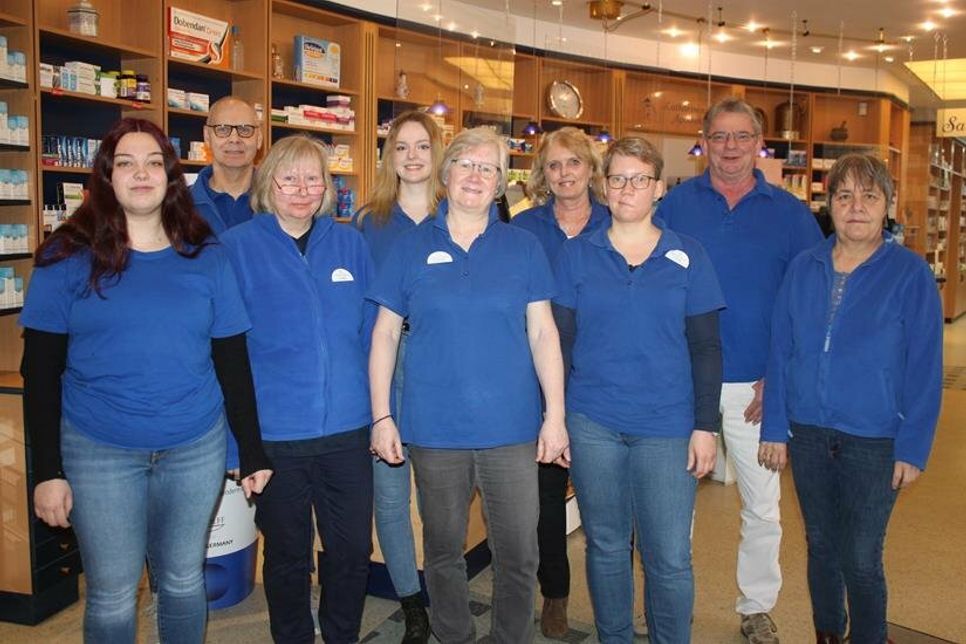 Das Team der Katharinen Apotheke mit Inhaber Joachim Hägemann (2. v. re.).