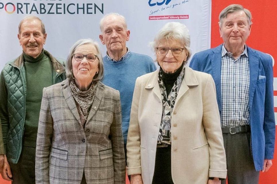 Dieter Schott, Hartwig Mackeprang, Horst Malchau, Brigitte Brüchmann und Ilse Siewert