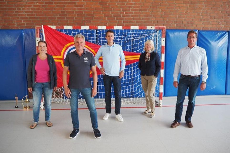 Der neue Vorstand des GSC Andrea Ollmann, Martin Brasch, Dirk Weihe, Rieke Lehnen, Oliver Deutschbein (v. lks.).
