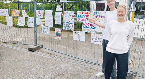 Schulhof der GGS Strand-Europaschule ist ab sofort für den Durchgangsverkehr gesperrt