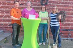 Der Brummkreisel-Vorstand: Thomas Thurann, Anja Schröder, Conni Appelt und Nadine Hirschmann (v.li.).