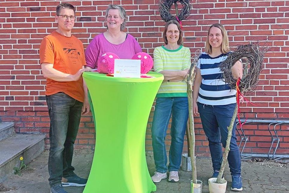 Der Brummkreisel-Vorstand: Thomas Thurann, Anja Schröder, Conni Appelt und Nadine Hirschmann (v.li.).