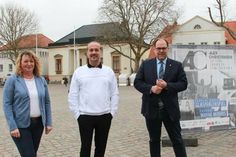 Freuen sich auf den 29. Juli: eff-Kuratoriumsvorsitzende Barbara Helbach, Alex Christensen und Bürgermeister Mirko Spieckermann (v. lks.)