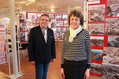 Thomas Schwarz und Ulrike Gollan-Lambeck präsentieren ihre neue Ausstellung „Alte Neustadtbilder. Fotos aus privaten Alben“.