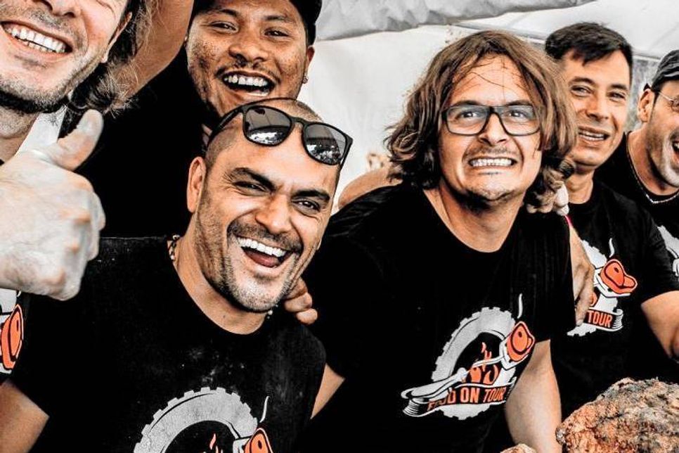 Samstag: "Food on tour" hatten ebenfalls gute Laune.