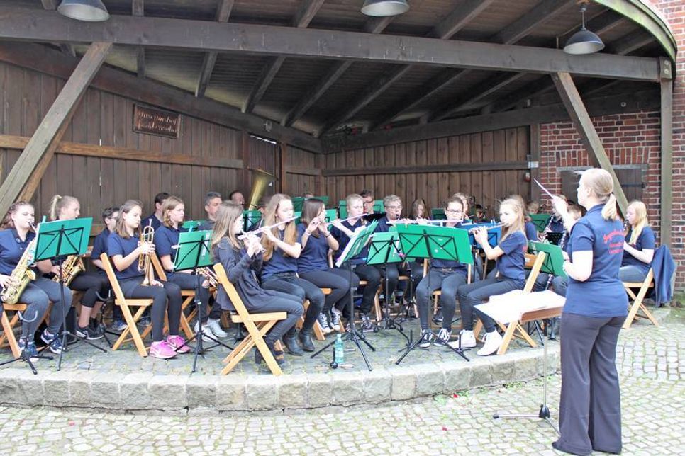 Das Jugendteam des Blasorchesters Lensahn.