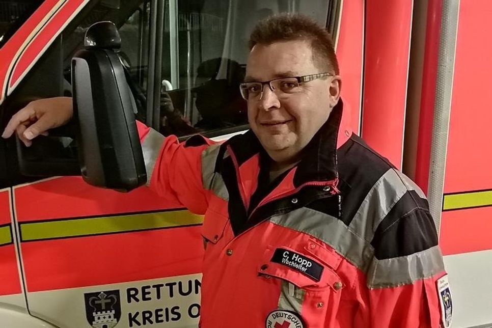 Claus-Carsten Hopp, Leiter der Oldenburger DRK-Rettungswache, kann sich keine schönere Arbeit vorstellen.