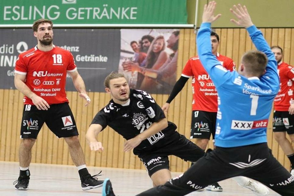 HSG-Spieler Fabian Kaister traf viermal in Hanburg.