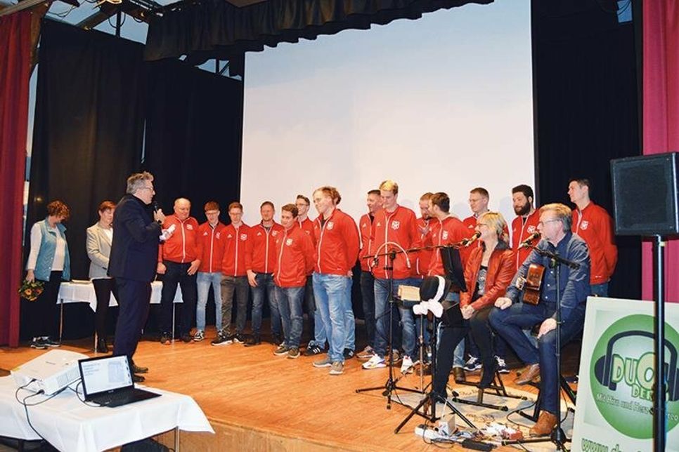 Die Regionalliga-Handballer wurden geehrt.