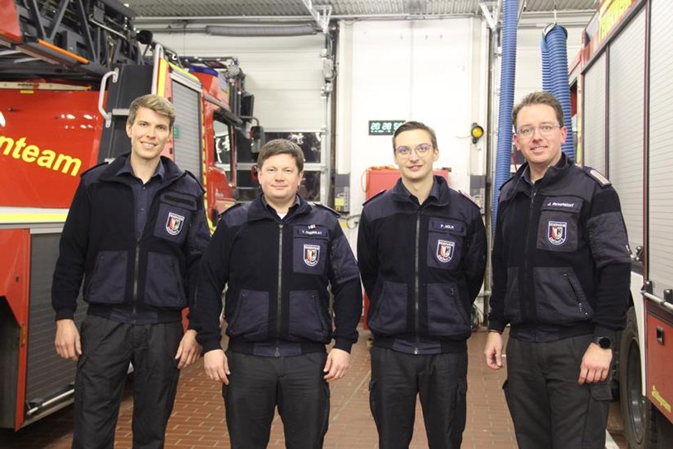 Julius Schneekloth, Tim Endrulat, Pascal Holm und Jacob Revenstorf.