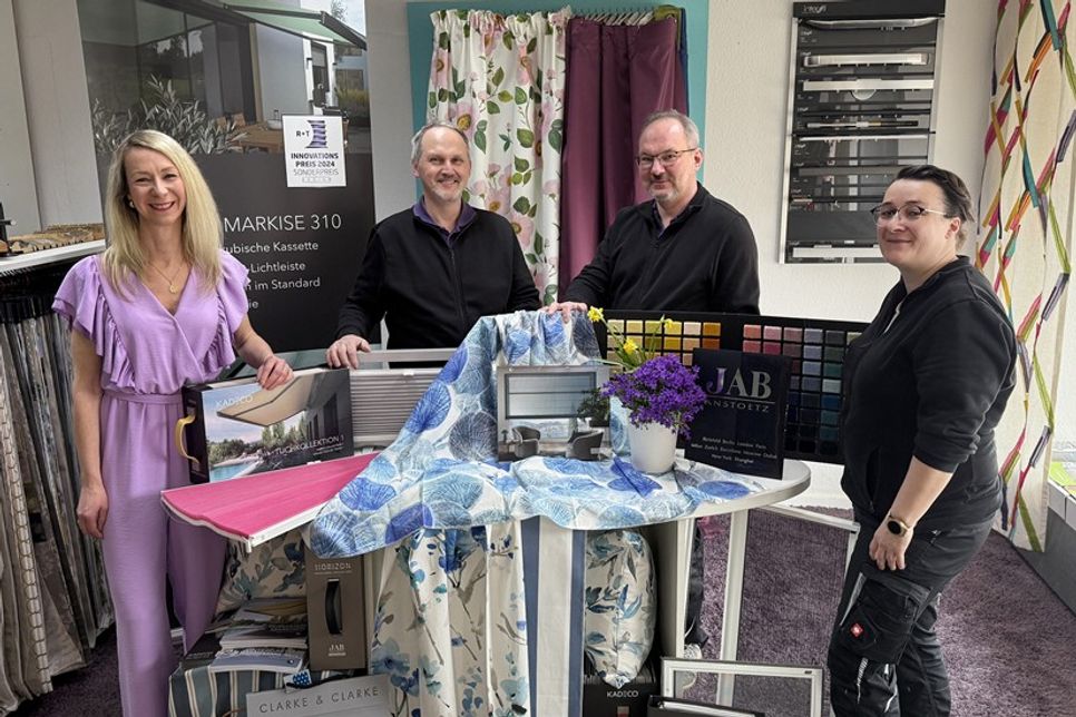 Das Team der Raumstation freut sich auf die Jubiläumsgäste: (v. lks.) Tanja Zschunke, Markus Hinrichs, Swen Butzke und Svenja Hamann.