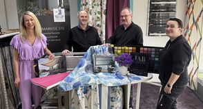 Das Team der Raumstation freut sich auf die Jubiläumsgäste: (v. lks.) Tanja Zschunke, Markus Hinrichs, Swen Butzke und Svenja Hamann.