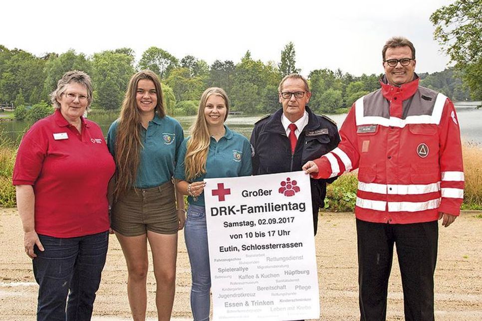 Die Akteure des DRK-Familientages freuen sich auf viele Besucher und interessante Gespräche.