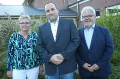 Bürgermeister Michael Leja (Mitte) mit seinen Stellvertretern Karen Dora und Klaus de Vries.