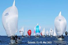 Die Kielboote der J24-Klasse sind mit ihrer German Open zu Gast in Grömitz.