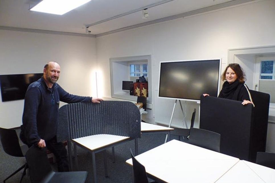 Hier entsteht ein „Ambient Space“, ein Veranstaltungsort für Medienkompetenzschulungen, Workshops und mehr – alles Weitere dazu bei der feierlichen Eröffnung.