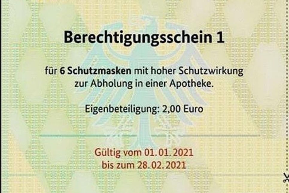 Nicht vergessen: Berechtigungsschein 1 einlösen.