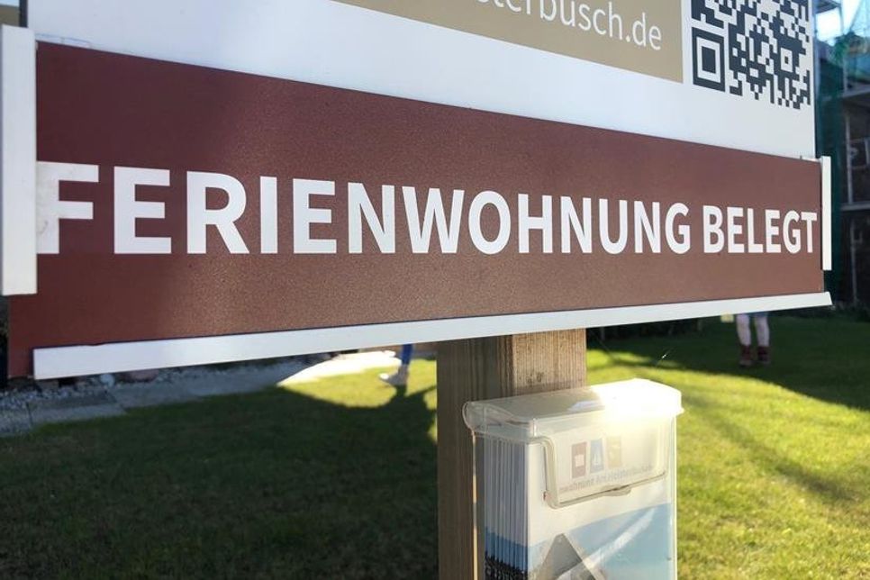 Momentan dürfen Ferienwohnungen und -häuser nicht vermietet werden. Den privaten Vermietern sind bereits empfindliche, finanzielle Einbußen entstanden.