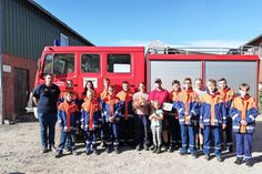 Jugendfeuerwehr mit Nico und Anette Hamer sowie Tochter Nala.