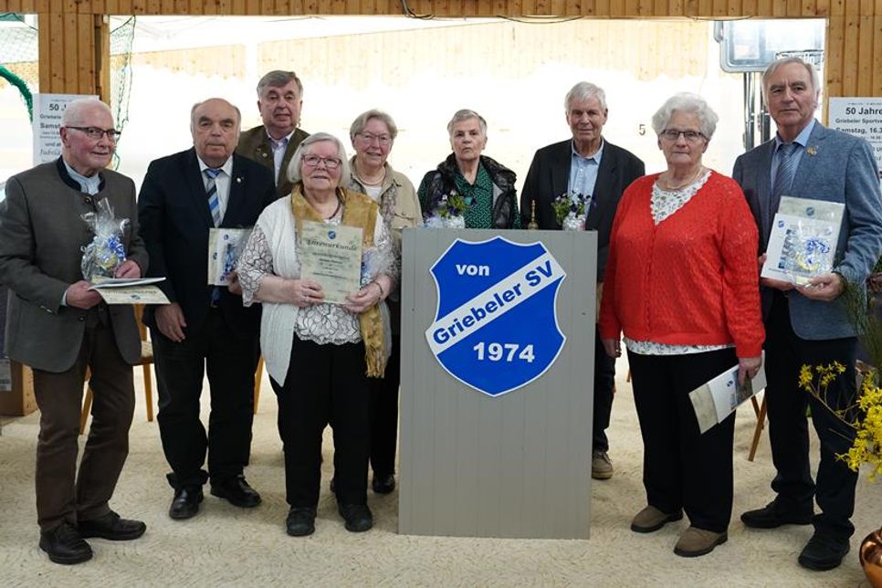Diese Menschen haben vor 50 Jahren den Griebeler Sportverein gegründet und sind größtenteils bis heute noch Mitglied im GSV.