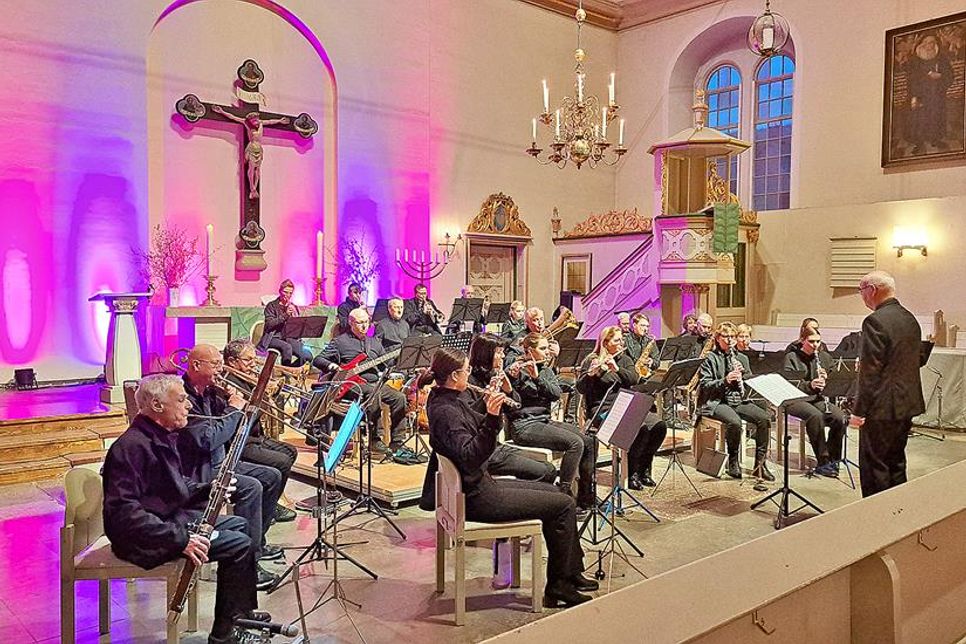 Das PTSV-Blasorchester präsentiert in der Stadtkirche ab 17.30 Uhr eine Kostprobe seiner musikalischen Bandbreite.