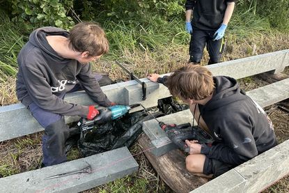 Für die Jugendlichen stellten die Arbeiten eine tolle Abwechslung zum eigenen Berufsbildungszentrum dar.