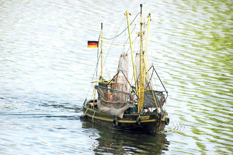 Diverse Modelle, wie etwa der Krabbenkutter „Ursula“, sind am Samstag in Bad Schwartau zu bewundern. (Foto: MBG)