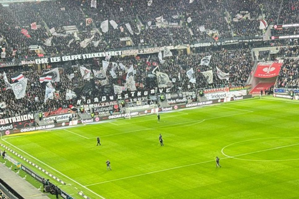 Eintracht-Jubel über drei Pluspunkte.