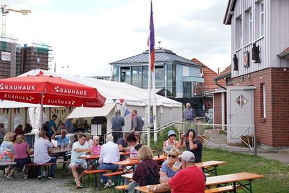 Das Neustädter Fischeramt am Netztrockenplatz pflegt mit dem Fischeramtsfest eine lange Tradition.