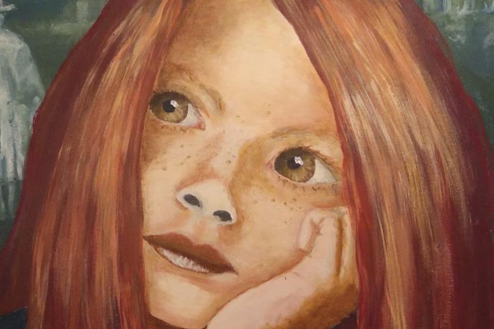 Träumendes Mädchen (Ausschnitt) von Martina Kolbaum.