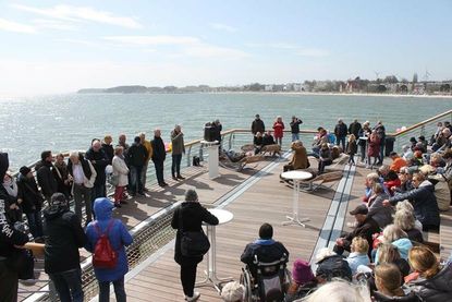 Die neuen Erlebnis- und Erholungsplattformen der Grömitzer Seebrücke wurden eröffnet.