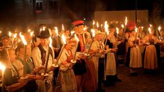 Einige Eindrücke vom 31. europäischen folklore festival in Neustadt in Holstein. Der Fackeltanz.