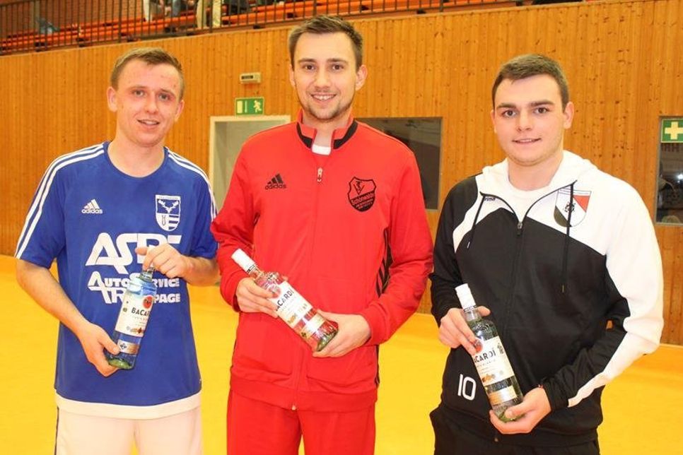 Teilten sich mit vier Treffern den Titel des Torschützenkönigs: Philipp Kruse vom TSV Lensahn, Kevin Lemke vom TSV Schönwalde und Pascal Jahrke vom SV Schashagen-Pelzerhaken (v. lks.).