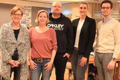 1. Schriftführerin Gudrun Schlicker, 2. Vorsitzende Svenja Muchow, Kassenwart Tim Taterka, Vereinsvorsitzende Martina Heinrich und 2. Schriftführer Lars Kronenberg (v. lks.).