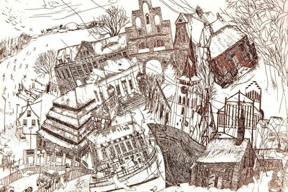 Ingrid Schmeck, Neustadt im Winter.