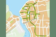Die grün markierten Straßen werden zu neuen 30er-Zonen.