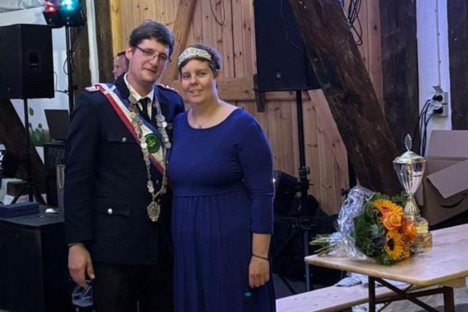 Königspaar Sebastian und Lara Münchow.