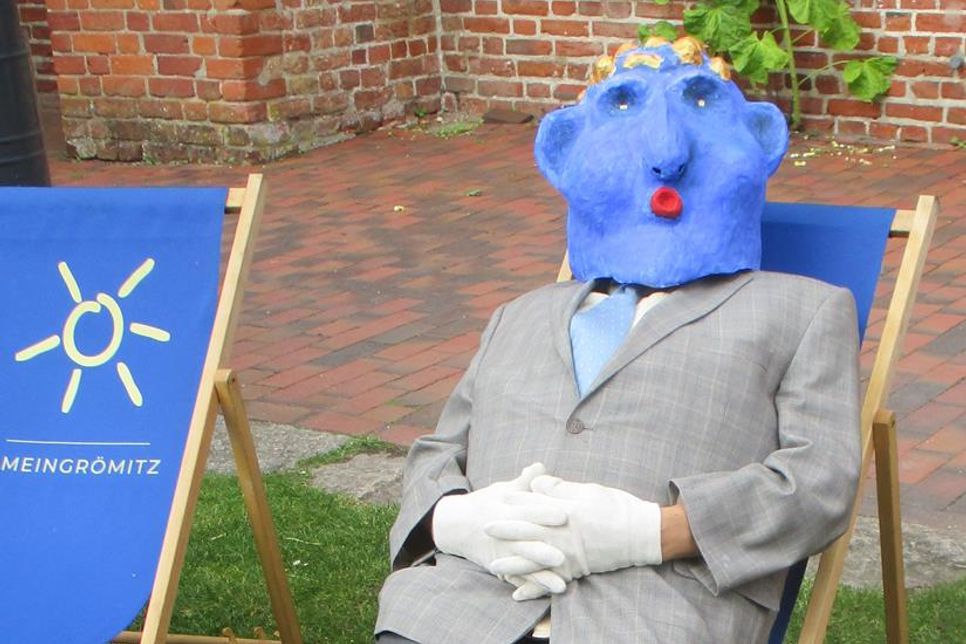 Der Blaue Klaus macht Urlaub.