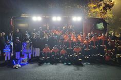 Organisatoren und Mitwirkende am diesjährigen Laternenumzug.