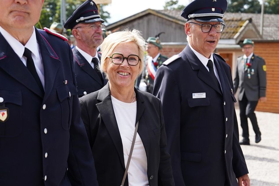 Grubes Bürgermeisterin Kirsten Sköries war mittendrin im Geschehen.