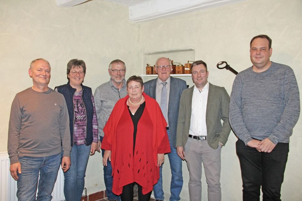 v.l.n.r. Eckhard Schulte-Kersmecke, Ute Estermann, Fritz-Heinrich Landschoof, Frauke Gehrt, Werner Steffen und Kai-Uwe Schmütz.