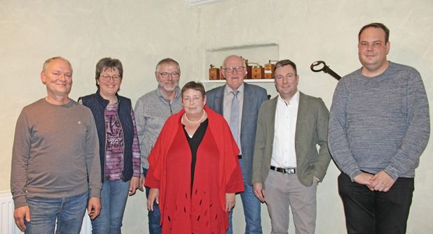 v.l.n.r. Eckhard Schulte-Kersmecke, Ute Estermann, Fritz-Heinrich Landschoof, Frauke Gehrt, Werner Steffen und Kai-Uwe Schmütz.