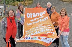 Werben für die Aktionswoche gegen Gewalt an Frauen und Mädchen (v.l.): Ulrike Torges, Julia Jünemann, Yvonne Deerberg, Sonja Brauers, Marianne Tierstiege-Lambers und Eva Meggers.