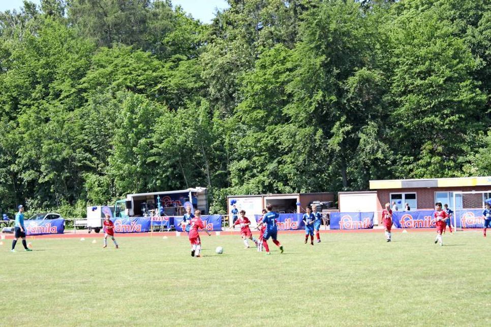 Der Gogenkrog-Sportplatz als Schauplatz der Mini-EM.