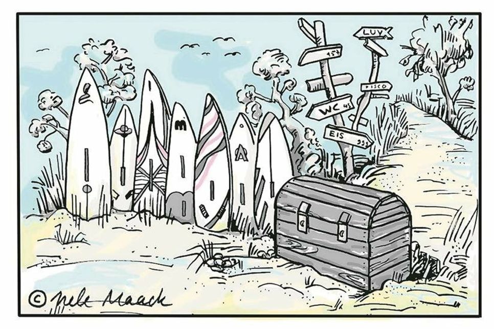 Die große Frage lautet: Wo befindet sich diese Schatztruhe? Im Bild sind einige Hinweise versteckt.